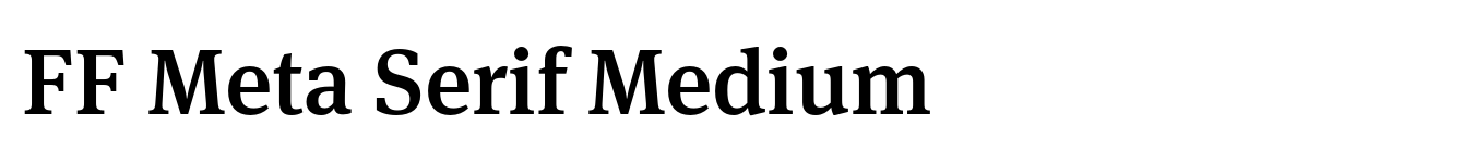 FF Meta Serif Medium